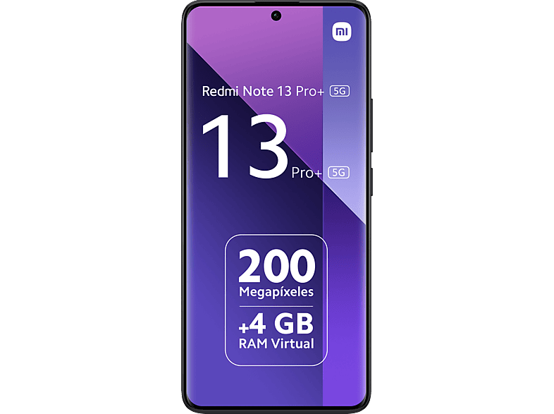Mobile - Xiaomi Redmi Note 13 Pro+ 5G, Midnight Black, 256 GB, 8 GB RAM, 6.67" AMOLED 1.5K, MediaTek Dimensity 7200, 5000 mAh, Android
