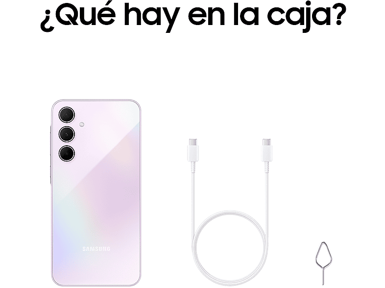 Mobile - Samsung Galaxy A35 5G, 128GB, 6GB RAM, 6.6 FHD+, Exynos 1380, 5000 mAh, Android 14, Light Violet