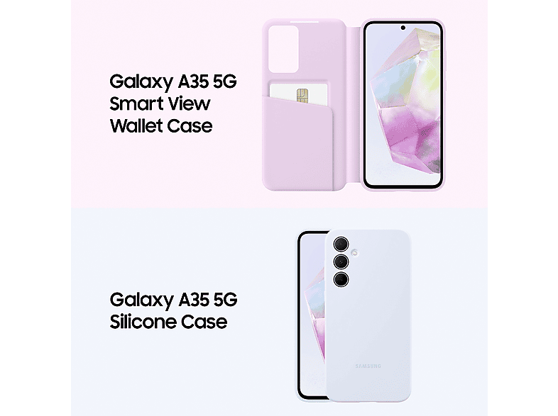 Mobile - Samsung Galaxy A35 5G, 128GB, 6GB RAM, 6.6 FHD+, Exynos 1380, 5000 mAh, Android 14, Light Violet