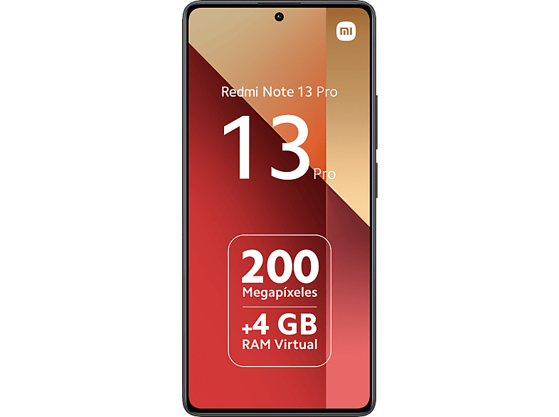 Mobile - Xiaomi Redmi Note 13 Pro, Midnight Black, 256 GB, 8 GB RAM, 6.67" Full HD+AMOLED, MediaTek Helio G99 Ultra, 5000 mAh, Android