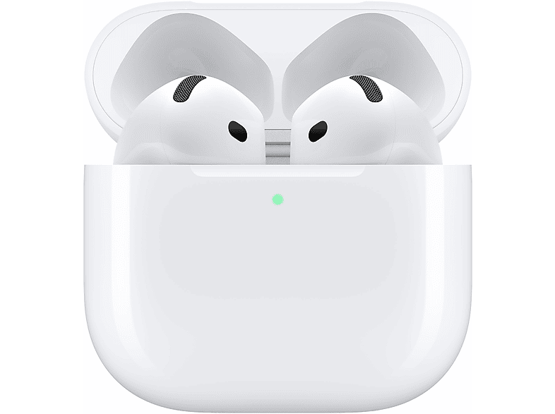 Apple AirPods 4 (2024 4th gen), Wireless, Bluetooth®, Wireless Charging Case, H2 Chip, Siri, USB-C, White