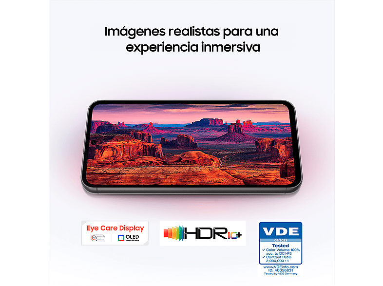 Mobile - Samsung Galaxy S23 FE, 256GB, 8GB RAM, Purple, 6.4" FHD+, Exynos 2200, 4500 mAh, Android 14