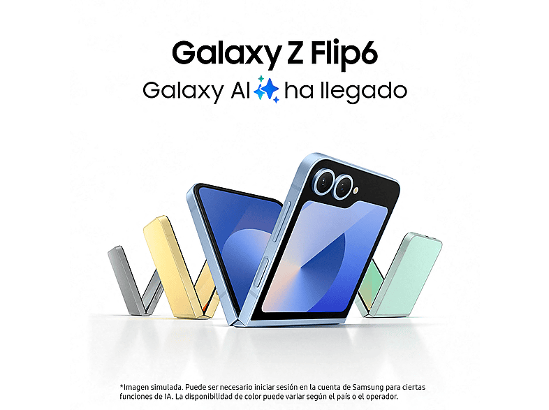 Mobile - Samsung Galaxy Z Flip6 5G, 256GB, 12GB RAM, Green, 6.7" FHD+, Foldable, Qualcomm Snapdragon, 4000 mAh, Android 14