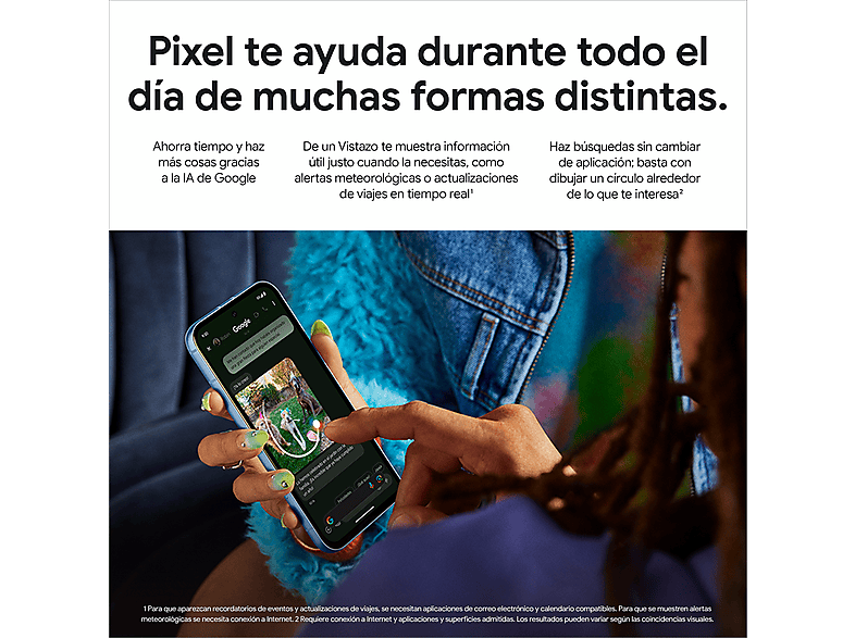 Mobile - Google Pixel 8a, Porcelain, 128 GB, 8 GB RAM, 6.1" OLED, Google Tensor G3, 4492 mAh, Android