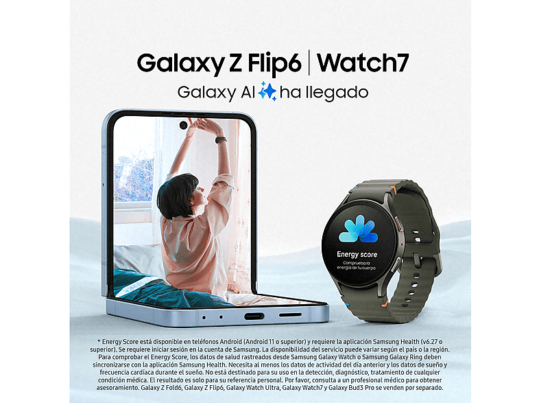 Mobile - Samsung Galaxy Z Flip6 5G, 256GB, 12GB RAM, Green, 6.7" FHD+, Foldable, Qualcomm Snapdragon, 4000 mAh, Android 14