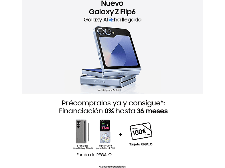 Mobile - Samsung Galaxy Z Flip6 5G, 256GB, 12GB RAM, Green, 6.7" FHD+, Foldable, Qualcomm Snapdragon, 4000 mAh, Android 14