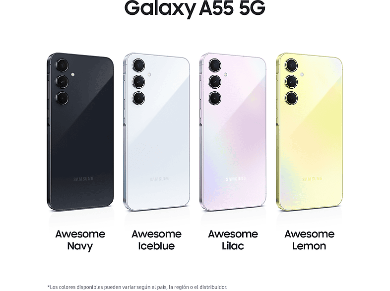 Mobile - Samsung Galaxy A55 5G, Light Violet, 256GB, 8GB RAM, 6.6 FHD+ Super AMOLED, Exynos 1480 Octa-Core, 5000 mAh, Android